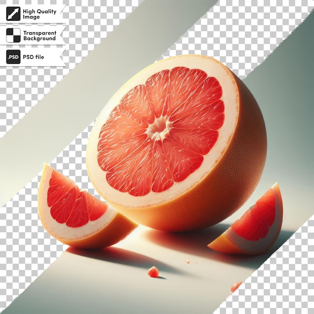PSD psd grapefruit on transparent background