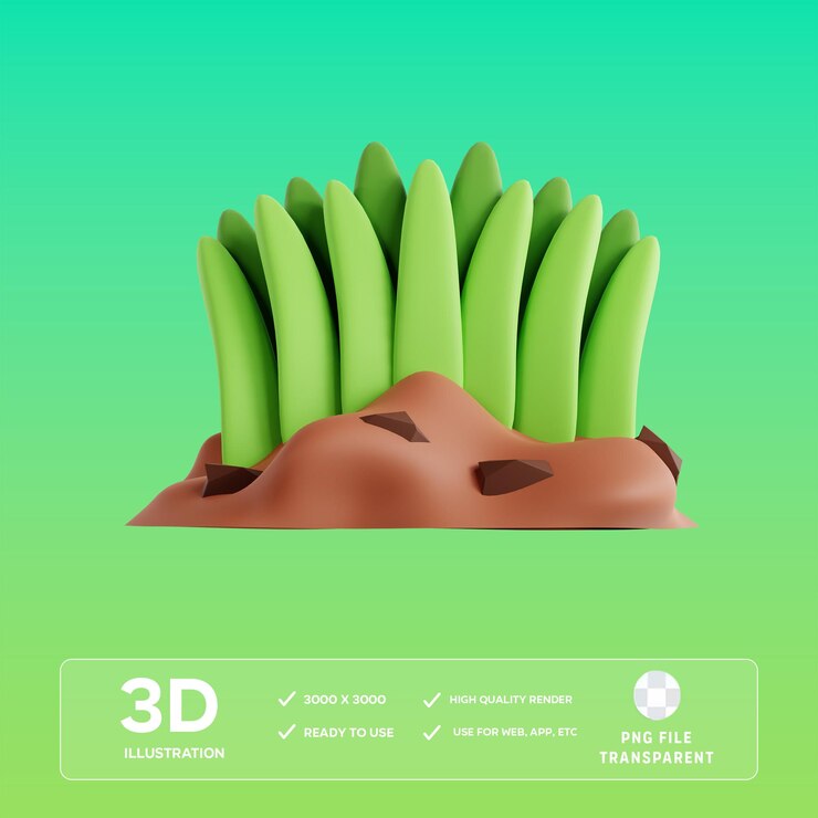 PSD psd 풀 3d 일러스트레이션