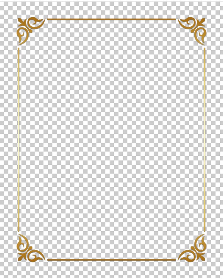 PSD psd gratis psd gouden gloeiende vierkante frame vector geïsoleerd op transparante achtergrond glanzend frame wit