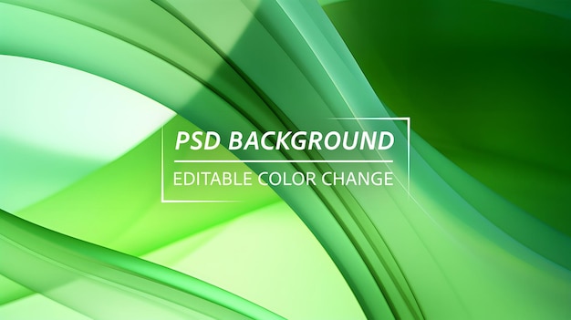 Psd green abstract background