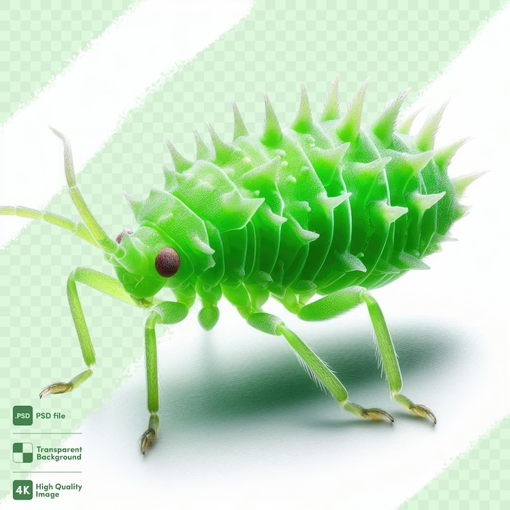 PSD psd green grasshopper transparent background