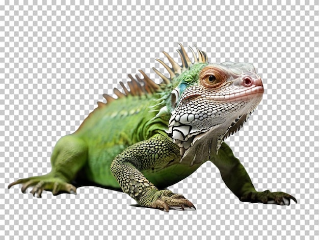 PSD psd of a green lguana