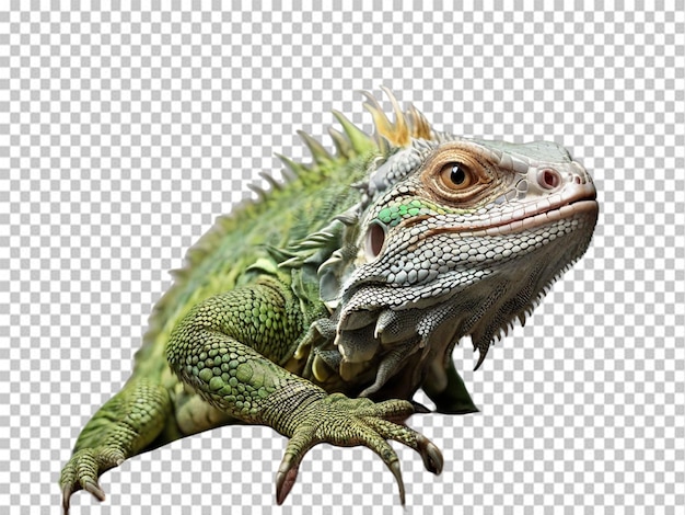 PSD psd of a green lguana