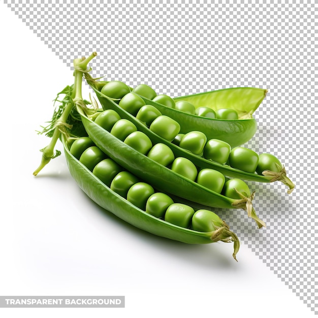 PSD psd green pea isolated without background