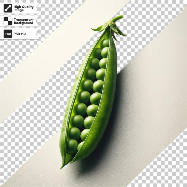 PSD psd green peas on transparent background with editable mask layer