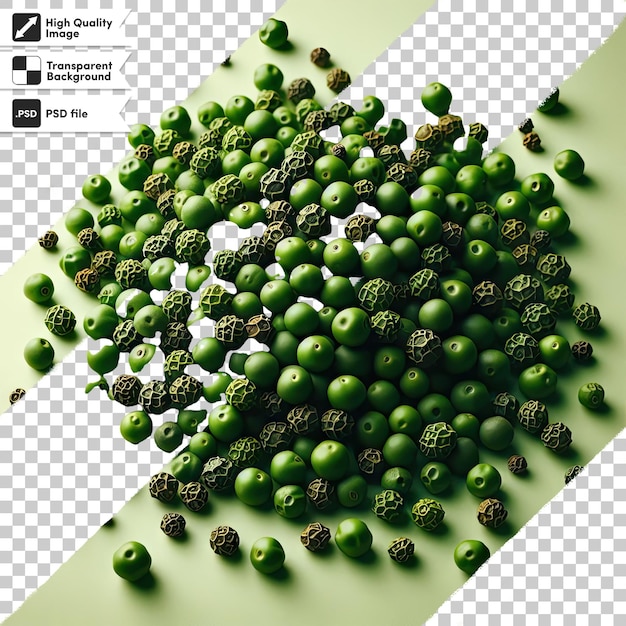 PSD psd green peas on transparent background