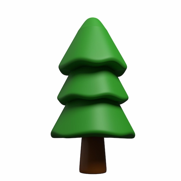 PSD albero di piante verdi psd 3d