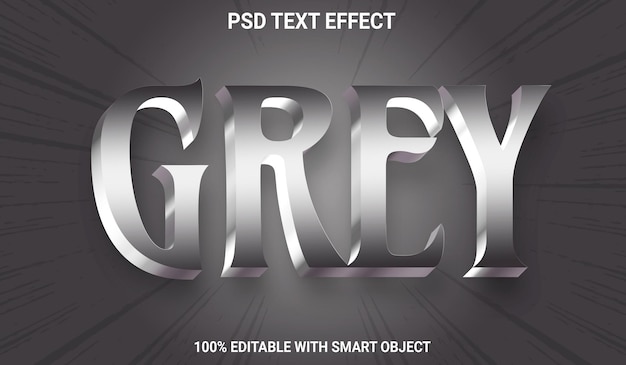 PSD grey text effect