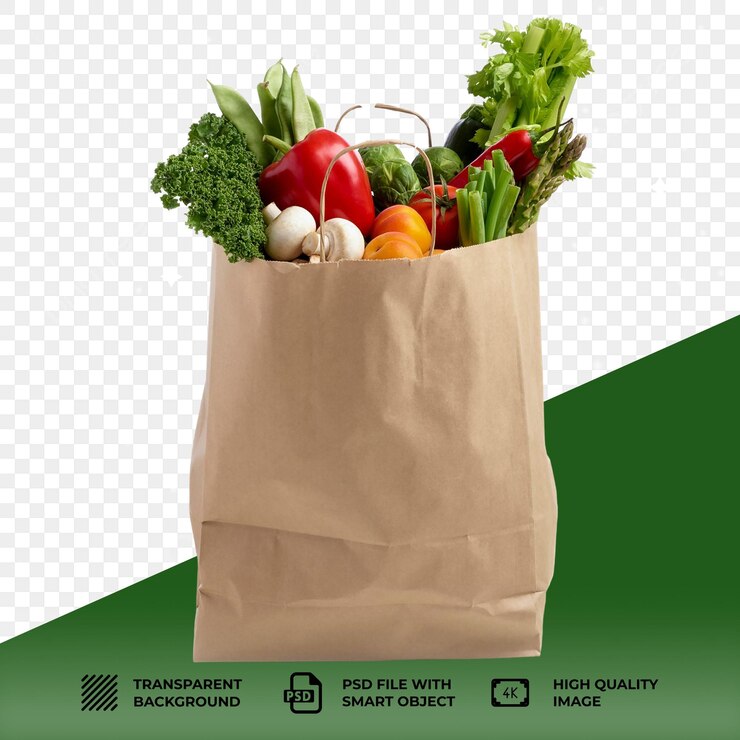 PSD psd grocery bag