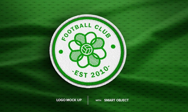 PSD psd groen logo voetbalpatch op jerseystof