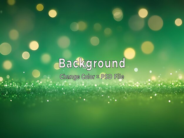 PSD Groene abstracte bokeh achtergrond met heldere lichte textuur en gladde ontwerpelementen AI