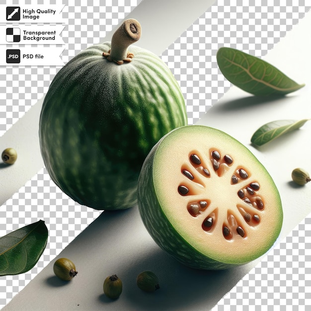 Psd guava fruit on transparent background