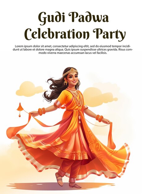 PSD psd gudi padwa celebration banner poster flyer