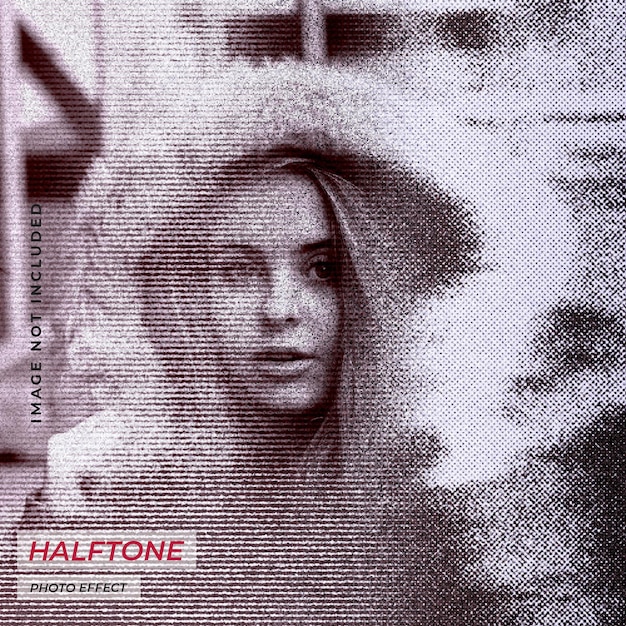 PSD psd halftone foto-effect.