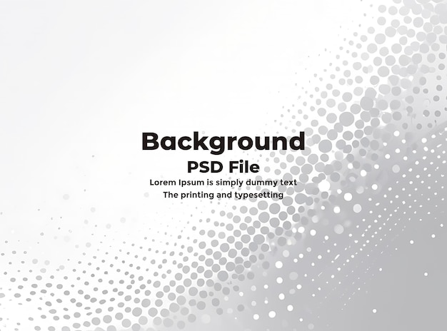 PSD Halftone vit grå bakgrund Prickar abstrakt vit bakgrund texturteknik