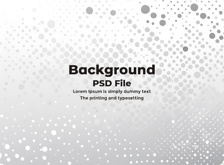 PSD psd halftone white grey background dots abstract white background texture technology