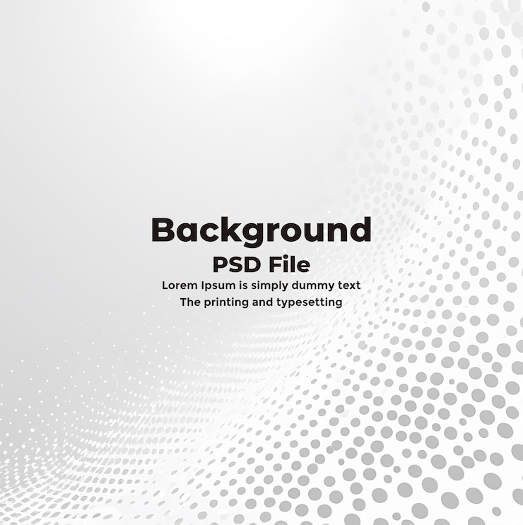 PSD psd halftone witte grijze achtergrond punten abstracte witte achtergrond textuur technologie