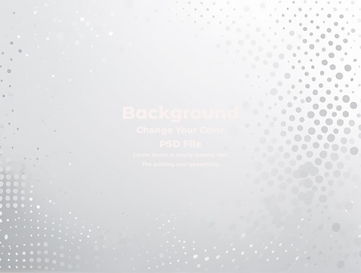 PSD psd halftone witte grijze achtergrond punten abstracte witte achtergrond textuur technologie