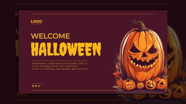 Psd halloween art for social media