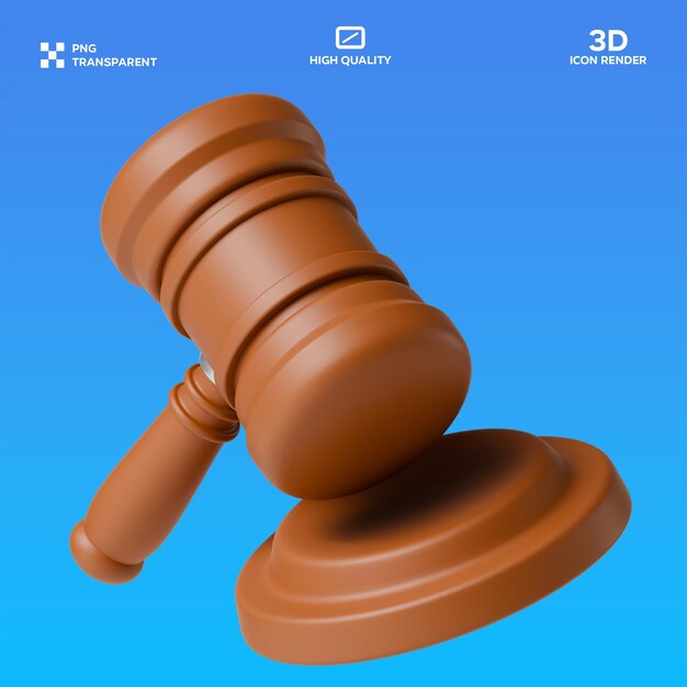 PSD hamer 3D illustratie