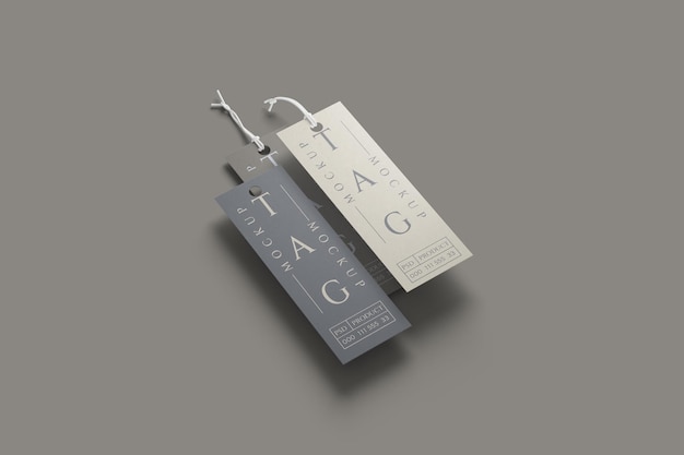 PSD psd hang tag mockup