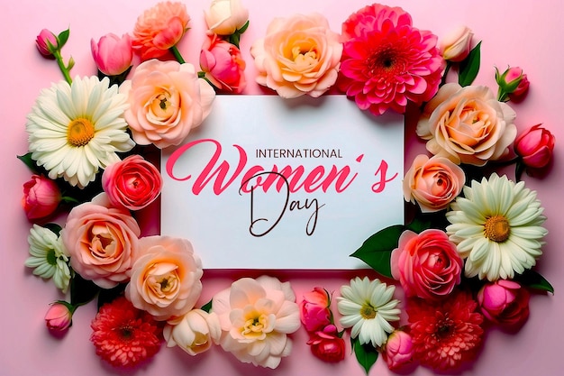 PSD psd felice giornata internazionale della donna 8 marzo post sui social media e modello