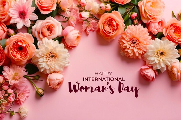 PSD psd felice giornata internazionale della donna 8 marzo post sui social media e modello