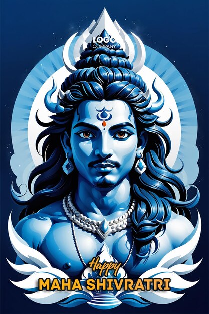 PSD psd happy maha shivratri with trisulam a hindu festival celebrated of lord shiva night