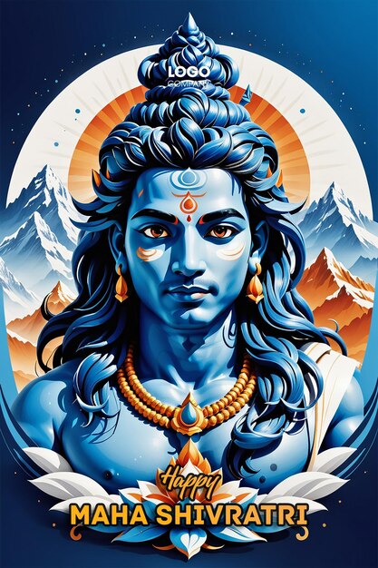 PSD psd happy maha shivratri with trisulam a hindu festival celebrated of lord shiva night