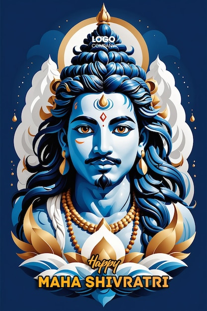 PSD psd happy maha shivratri with trisulam a hindu festival celebrated of lord shiva night