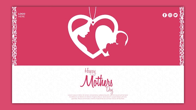 PSD psd happy mothers day social media banner post