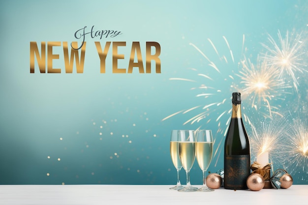 Psd Happy New Year Party Banner Greeting Template