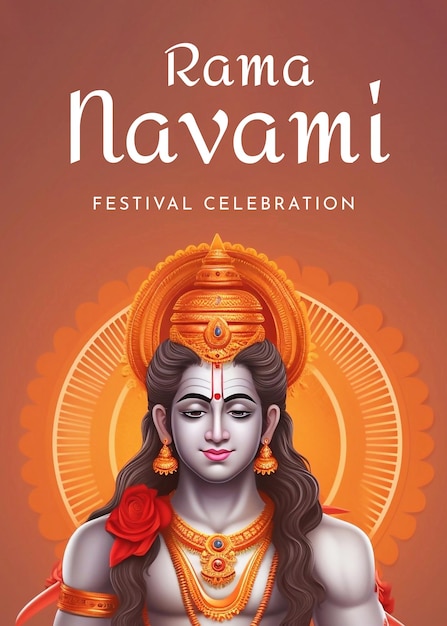 PSD psd happy ram navami festival of india lord rama