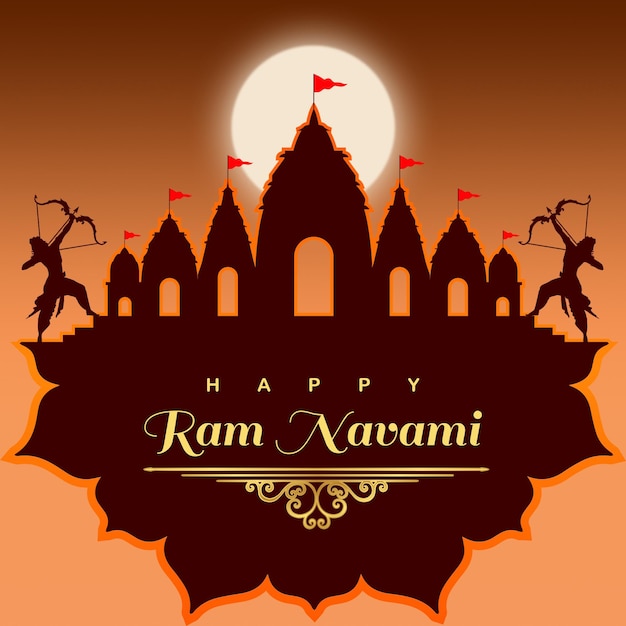 PSD psd happy ram navami social media post design