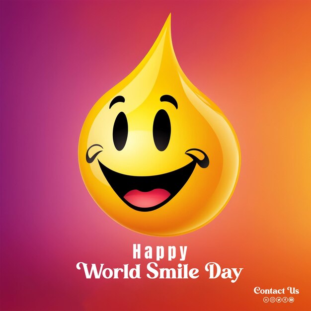 PSD Happy smile emoji picture template design generated by ai