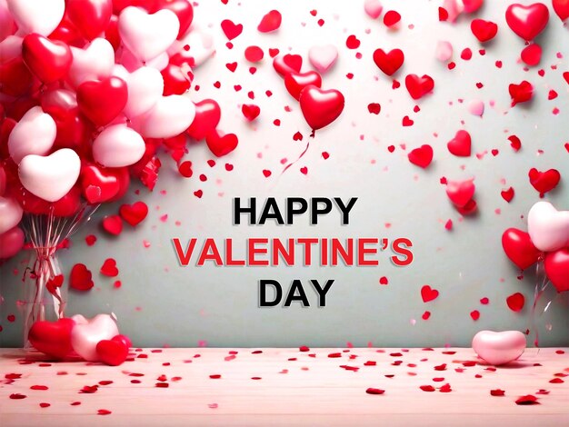 Psd happy valentines day background banner design template best quality image wallpaper gifts heart