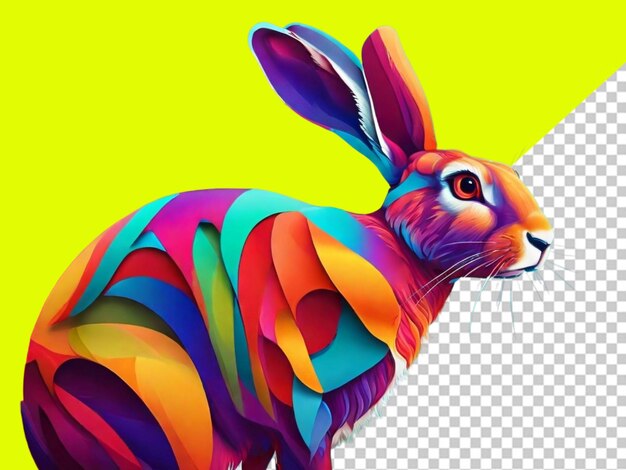 Psd of hare transparent background