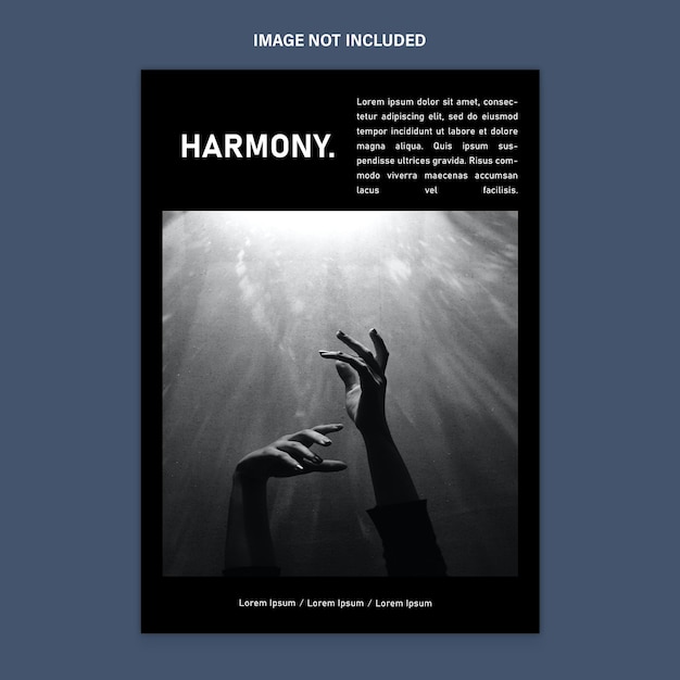 PSD psd harmony poster template design