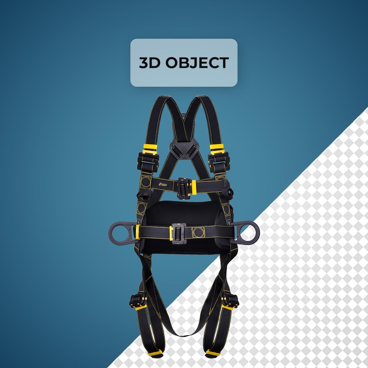 PSD psd harnesses belt personal protective equipment png transparent background