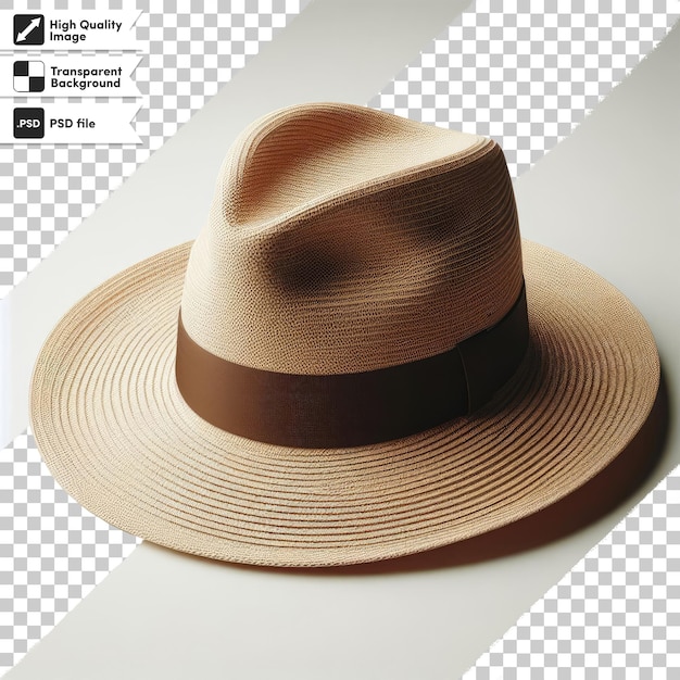 Psd hat on transparent background with editable mask layer