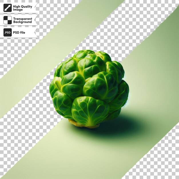 Psd head of cabbage on transparent background