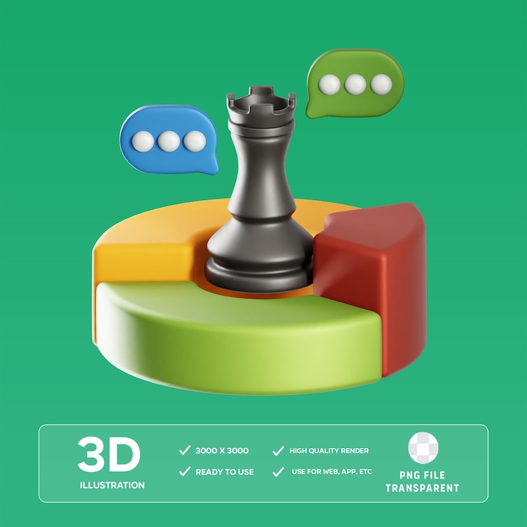 PSD руководитель управления psd 3d иллюстрация
