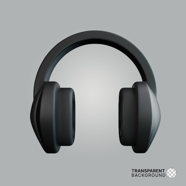 PSD psd headphone headset icon isolated 3d render illustration