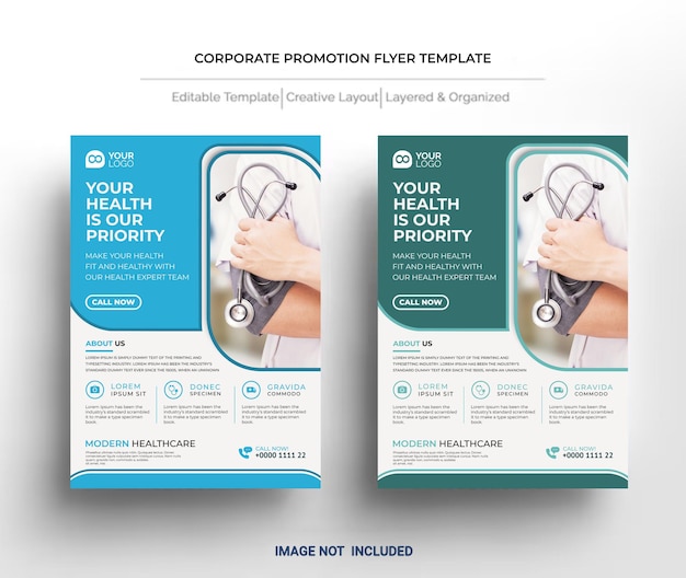 PSD psd healthcare flyer design template