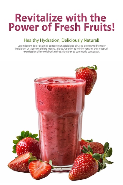 PSD Healthy juice poster banner
