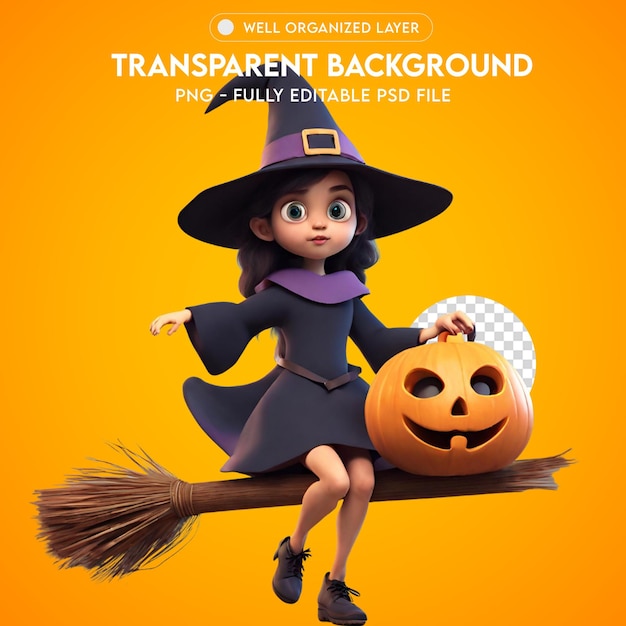 Psd heks voor halloween transparent png