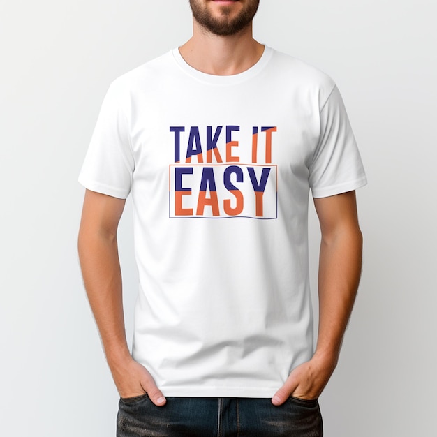 PSD Heren T-shirt Mockup