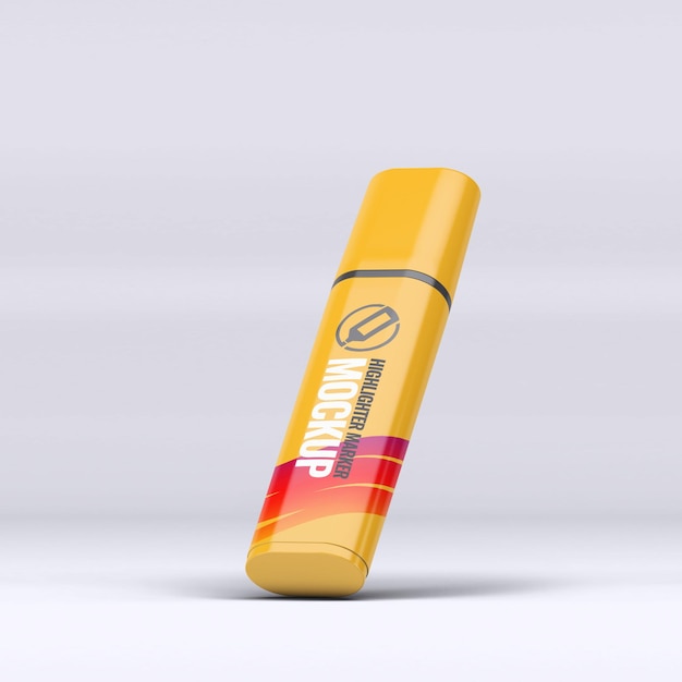 PSD psd highlighter pen mockup