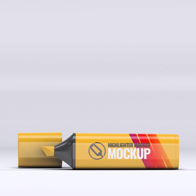 PSD psd highlighter pen mockup