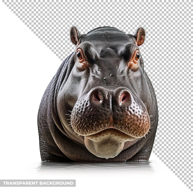 PSD psd hippopotamus isolated without background